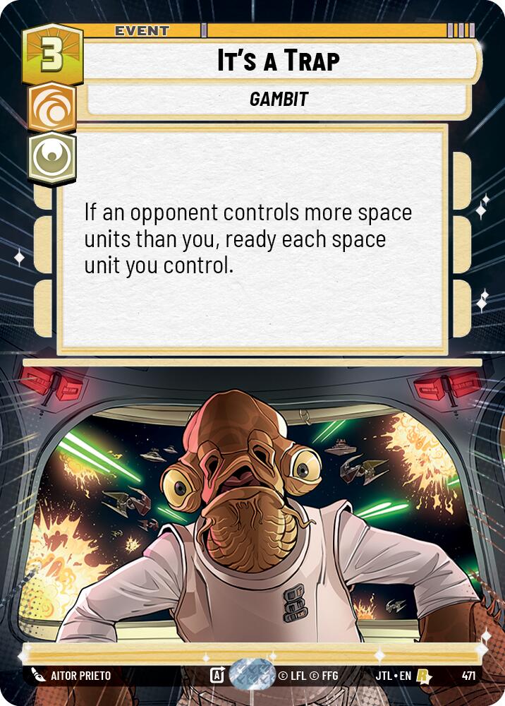 Star Wars: Unlimited: It's a Trap (Hyperspace) card image