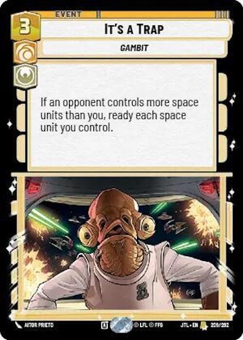 Star Wars: Unlimited: It's a Trap card image