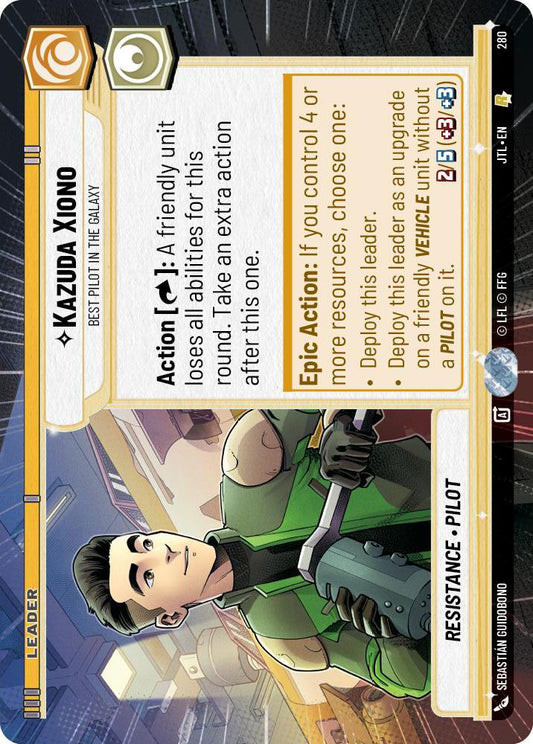 Star Wars: Unlimited: Kazuda Xiono - Best Pilot in the Galaxy (Hyperspace) card image