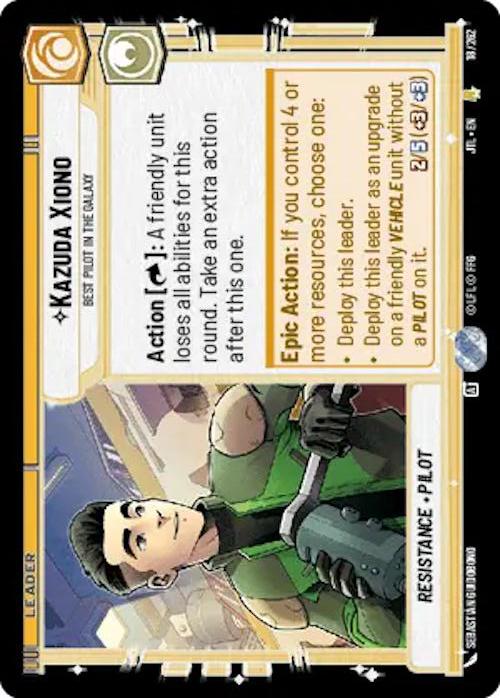 Star Wars: Unlimited: Kazuda Xiono - Best Pilot in the Galaxy card image