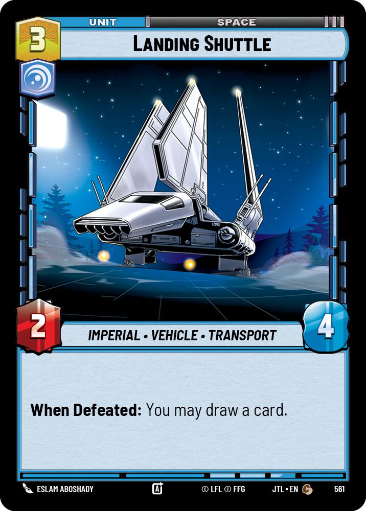 Star Wars: Unlimited: Landing Shuttle (Foil) card image