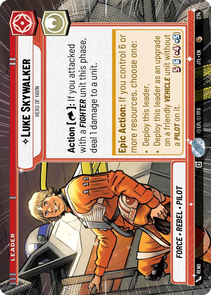 Star Wars: Unlimited: Luke Skywalker - Hero of Yavin (Hyperspace) card image