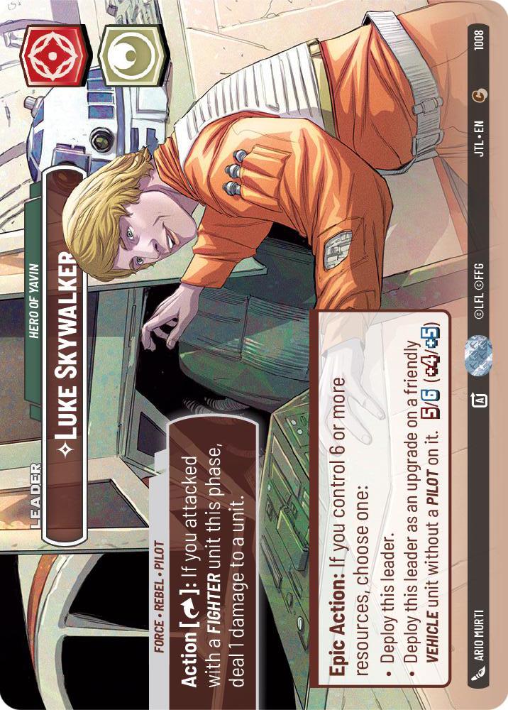 Star Wars: Unlimited: Luke Skywalker - Hero of Yavin (Showcase) card image