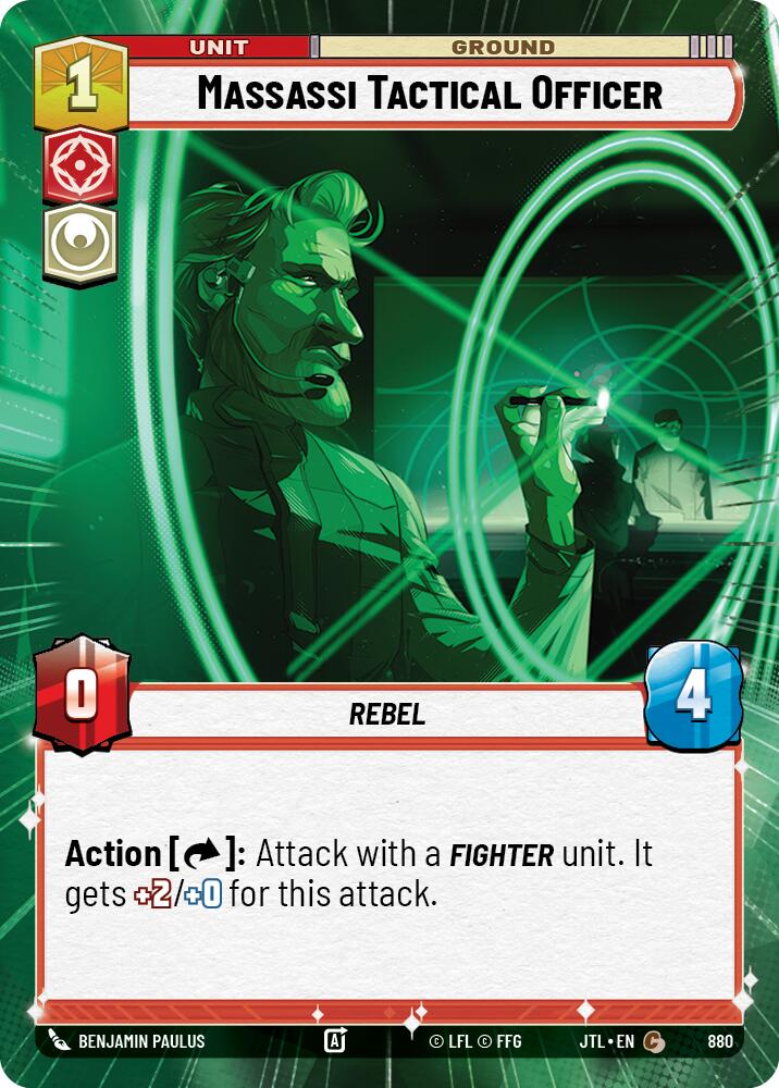 Star Wars: Unlimited: Massassi Tactical Officer (Hyperspace Foil) card image