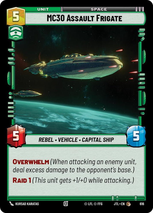 Star Wars: Unlimited: MC30 Assault Frigate (Foil) card image