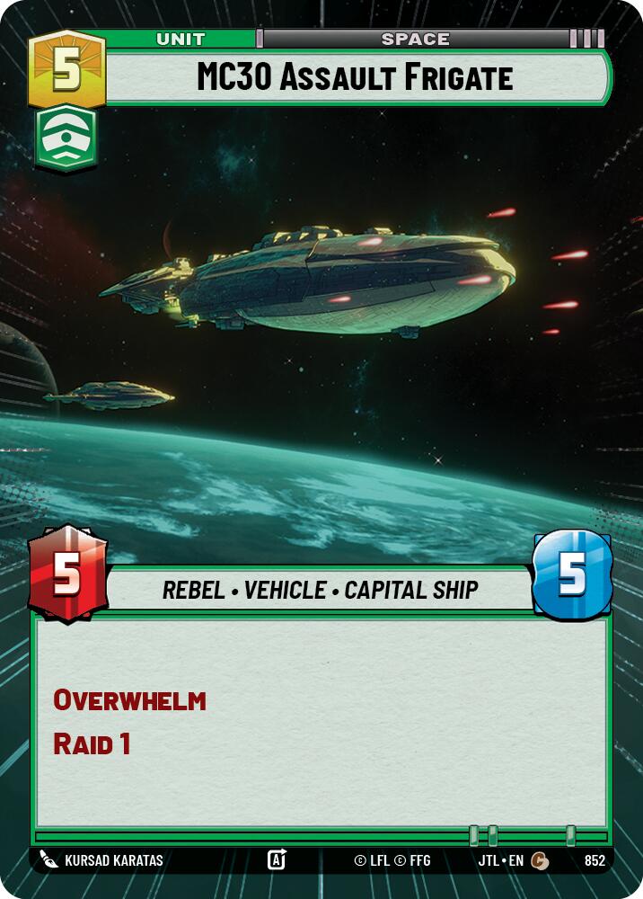 Star Wars: Unlimited: MC30 Assault Frigate (Hyperspace Foil) card image