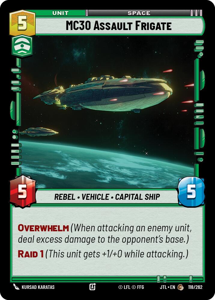 Star Wars: Unlimited: MC30 Assault Frigate card image