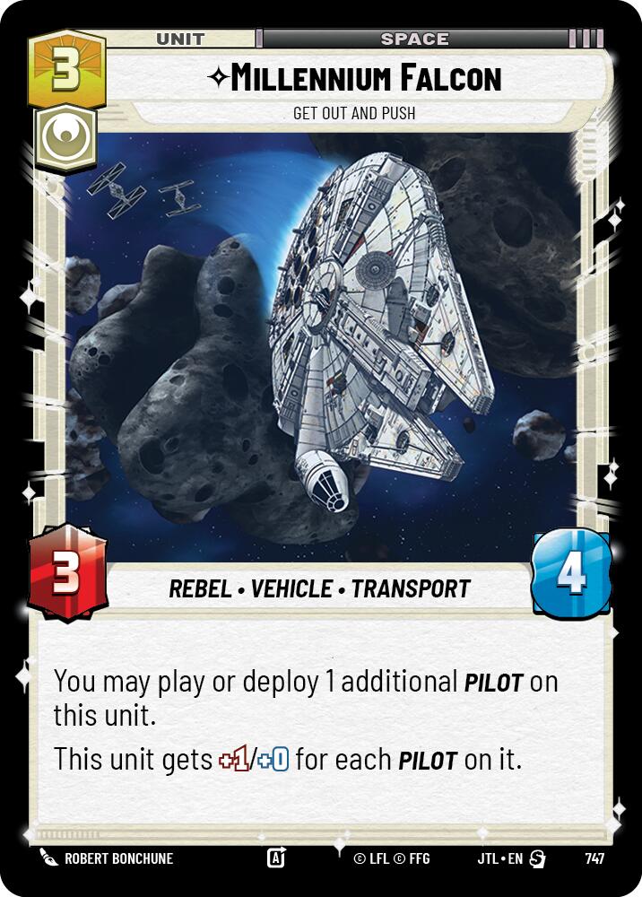 Star Wars: Unlimited: Millennium Falcon - Get Out And Push (Foil) card image