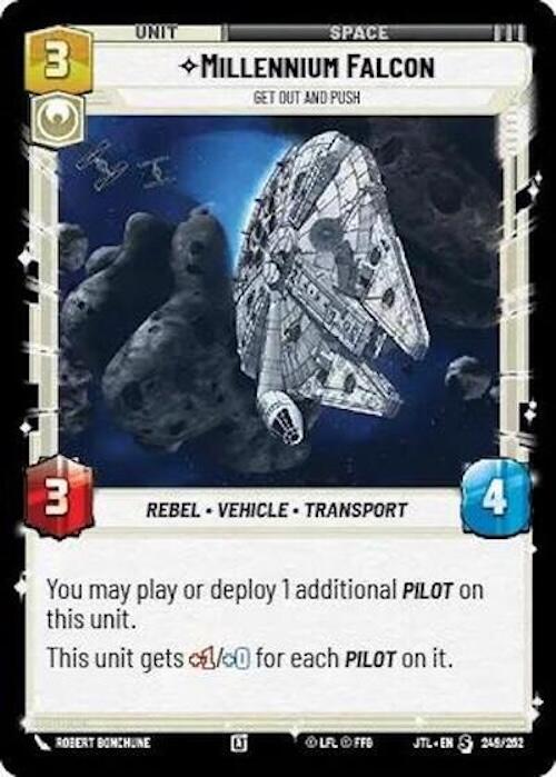 Star Wars: Unlimited: Millennium Falcon - Get Out And Push card image