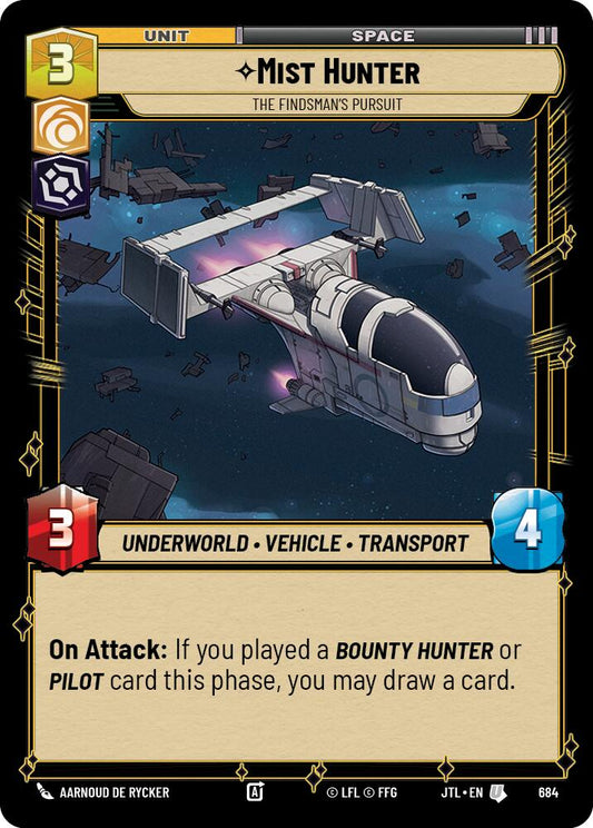 Star Wars: Unlimited: Mist Hunter - The Findsman's Pursuit (Foil) card image