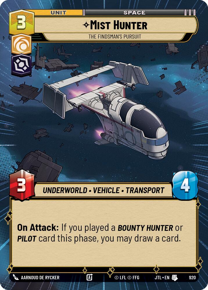 Star Wars: Unlimited: Mist Hunter - The Findsman's Pursuit (Hyperspace Foil) card image