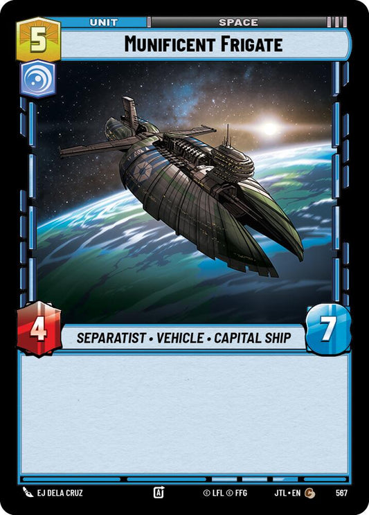 Star Wars: Unlimited: Munificent Frigate (Foil) card image