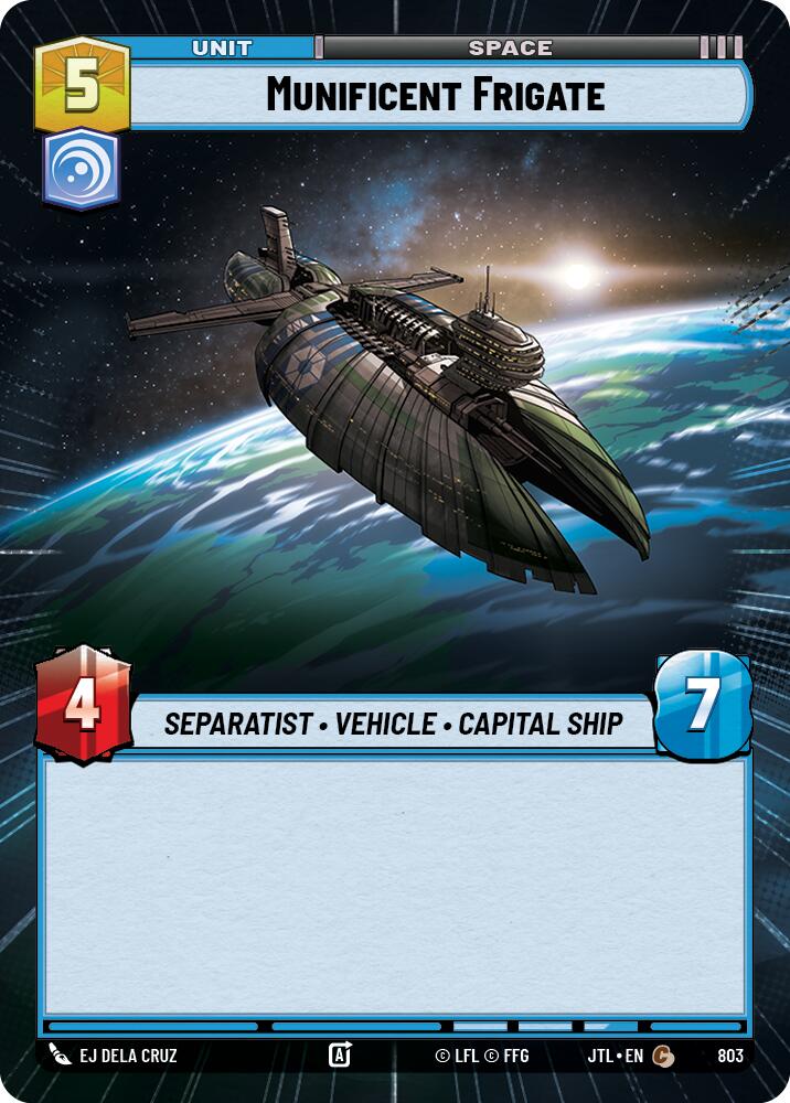 Star Wars: Unlimited: Munificent Frigate (Hyperspace Foil) card image