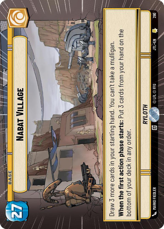 Star Wars: Unlimited: Nabat Village (Hyperspace) card image