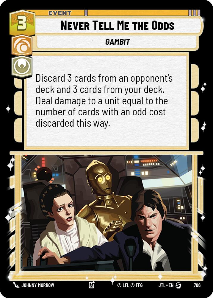 Star Wars: Unlimited: Never Tell Me the Odds (Foil) card image