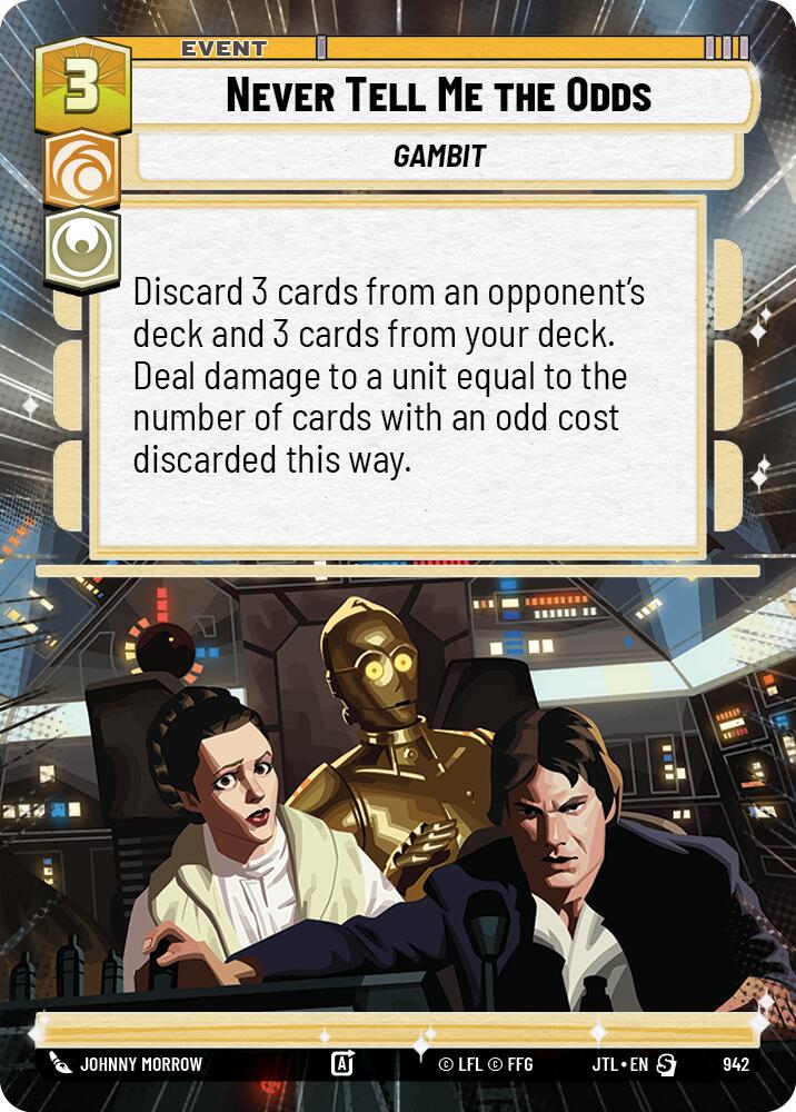 Star Wars: Unlimited: Never Tell Me the Odds (Hyperspace Foil) card image