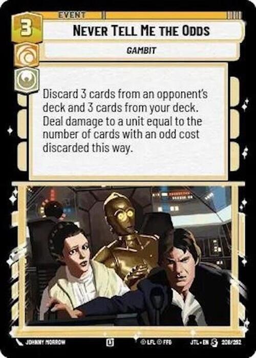 Star Wars: Unlimited: Never Tell Me the Odds card image