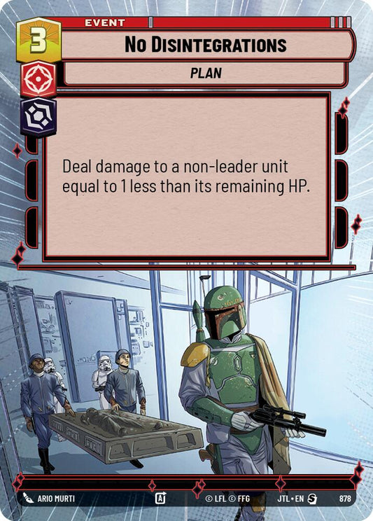 Star Wars: Unlimited: No Disintegrations (Hyperspace Foil) card image