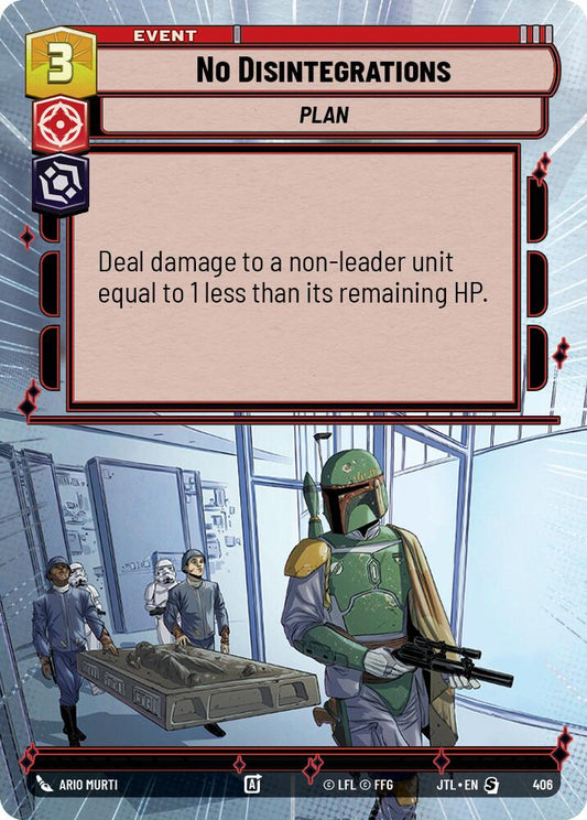 Star Wars: Unlimited: No Disintegrations (Hyperspace) card image