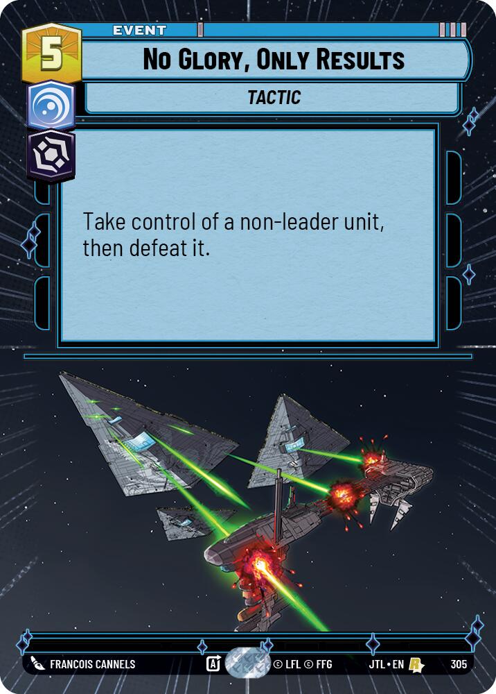 Star Wars: Unlimited: No Glory, Only Results (Hyperspace) card image