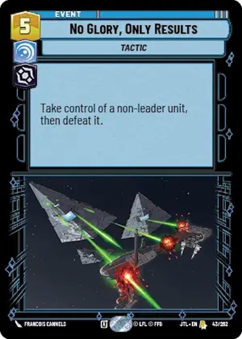 Star Wars: Unlimited: No Glory, Only Results card image