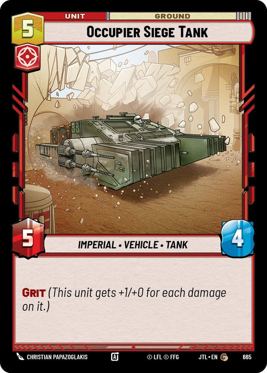 Star Wars: Unlimited: Occupier Siege Tank (Foil) card image