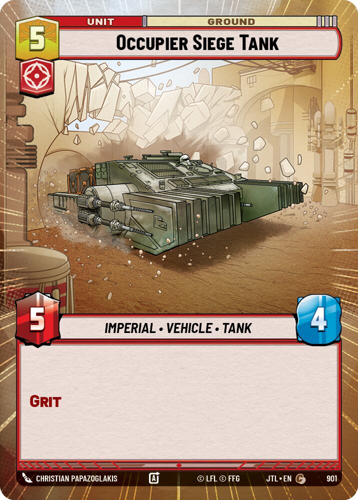 Star Wars: Unlimited: Occupier Siege Tank (Hyperspace Foil) card image