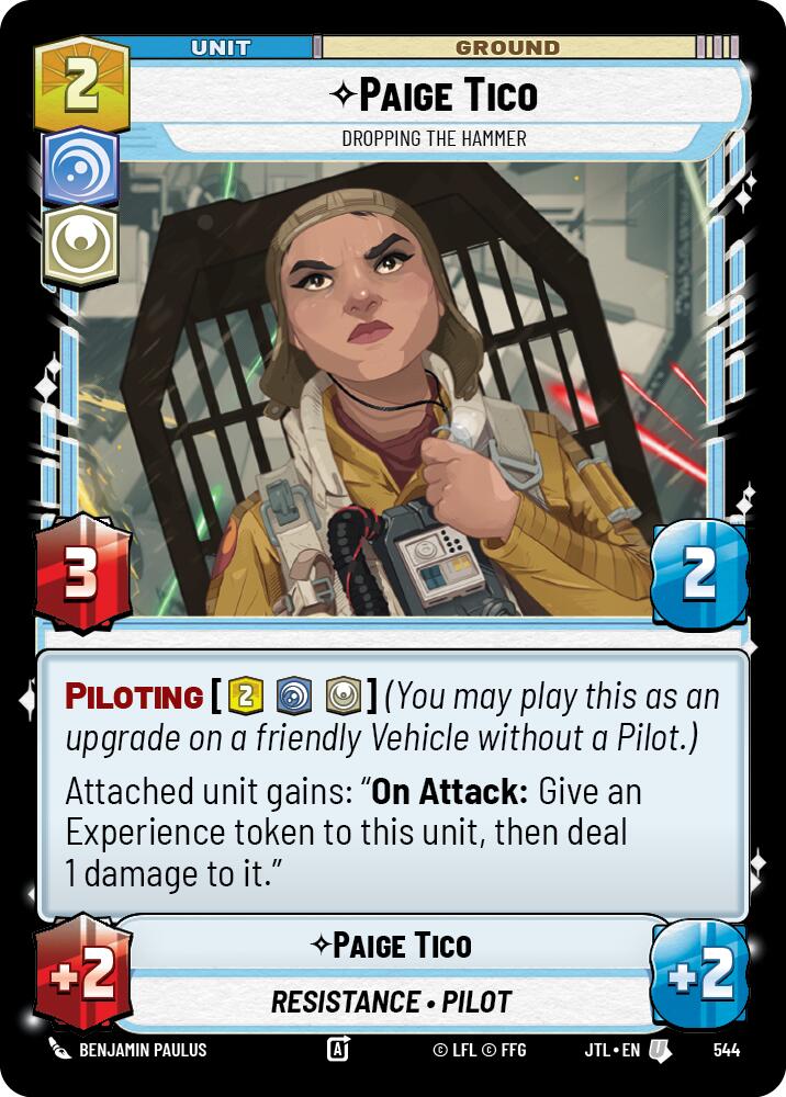 Star Wars: Unlimited: Paige Tico - Dropping the Hammer (Foil) card image