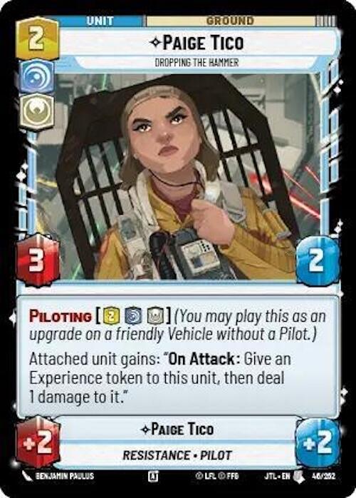 Star Wars: Unlimited: Paige Tico - Dropping the Hammer card image