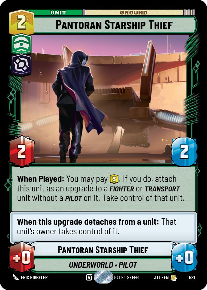 Star Wars: Unlimited: Pantoran Starship Thief (Foil) card image