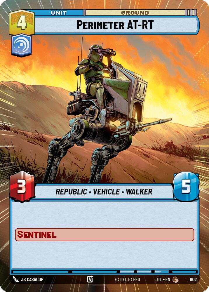 Star Wars: Unlimited: Perimeter AT-RT (Hyperspace Foil) card image