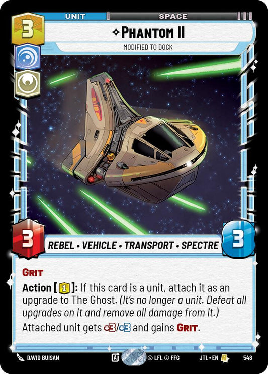 Star Wars: Unlimited: Phantom II - Modified to Dock (Foil) card image