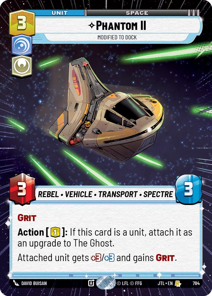 Star Wars: Unlimited: Phantom II - Modified to Dock (Hyperspace Foil) card image