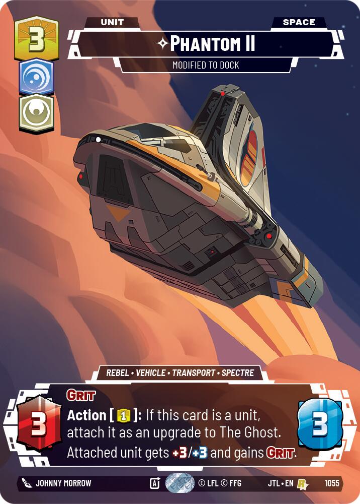 Star Wars: Unlimited: Phantom II - Modified to Dock (Prestige Foil) card image