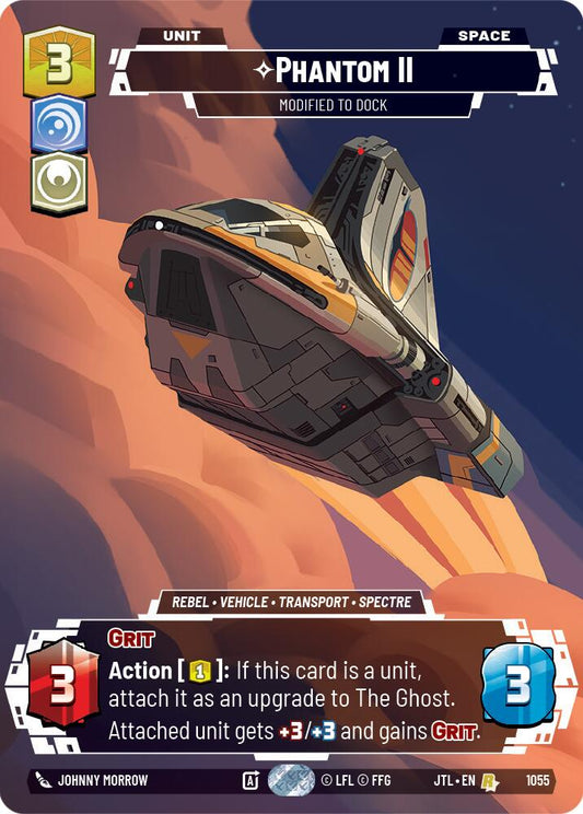 Star Wars: Unlimited: Phantom II - Modified to Dock (Prestige Foil) card image