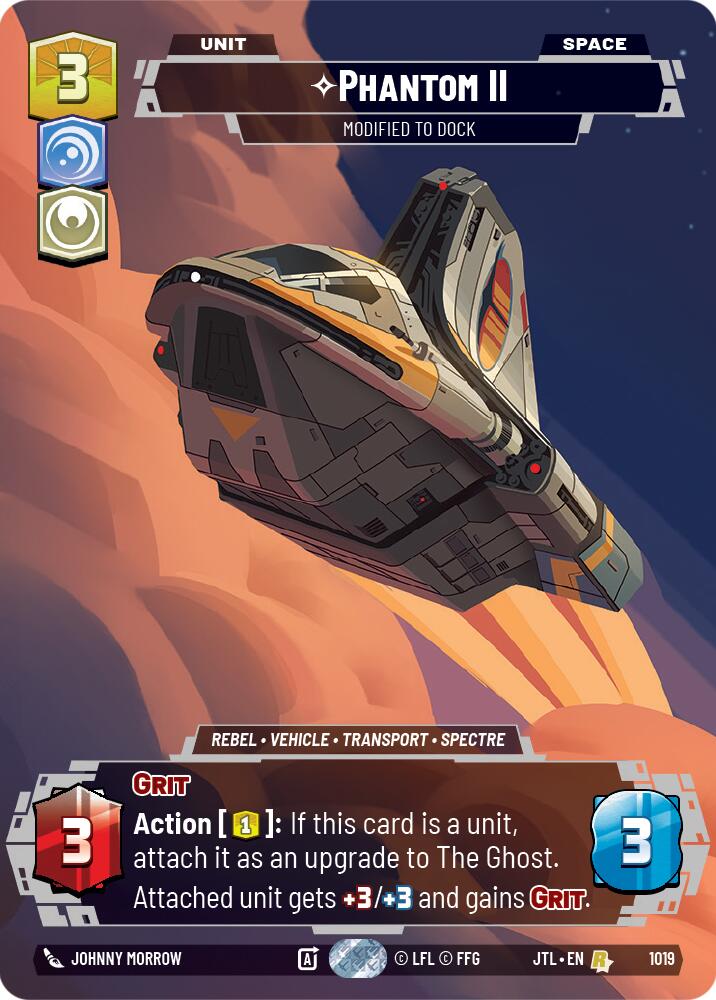 Star Wars: Unlimited: Phantom II - Modified to Dock (Prestige) card image