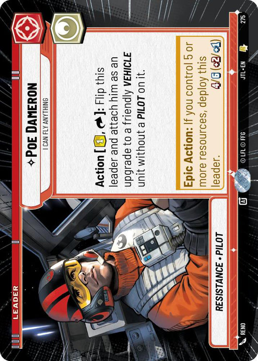 Star Wars: Unlimited: Poe Dameron - I Can Fly Anything (Hyperspace) card image