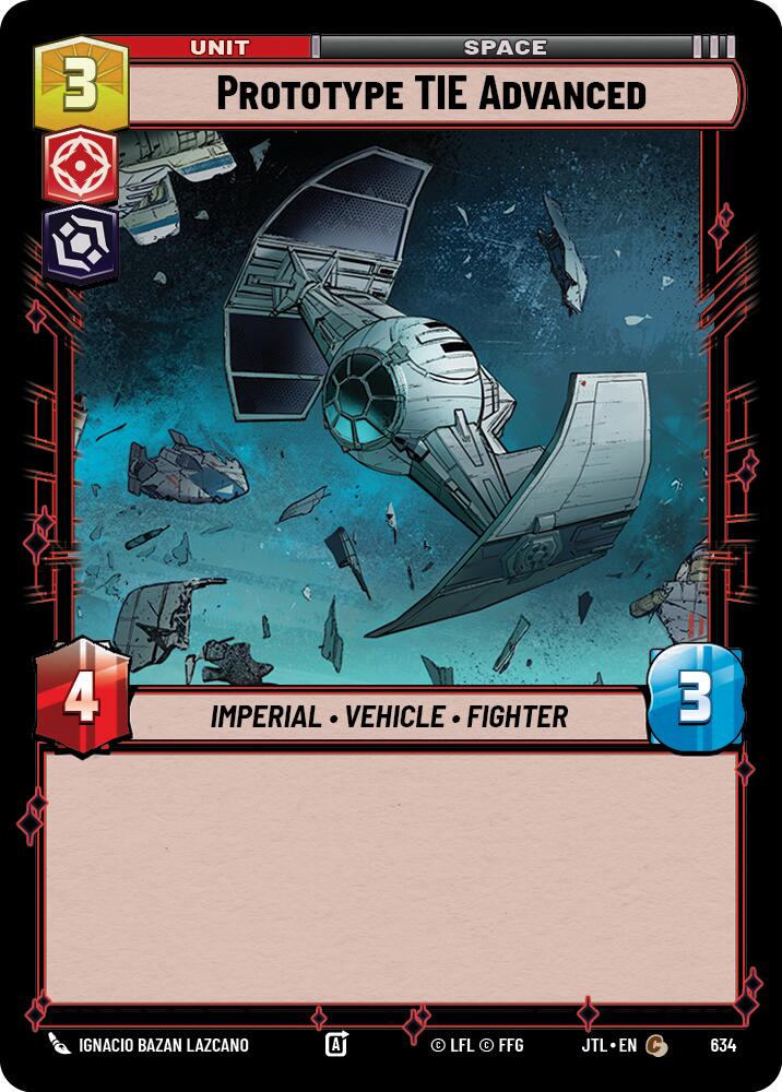 Star Wars: Unlimited: Prototype TIE Advanced (Foil) card image