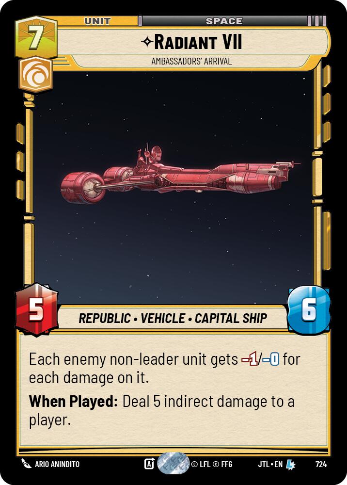 Star Wars: Unlimited: Radiant VII - Ambassadors' Arrival (Foil) card image