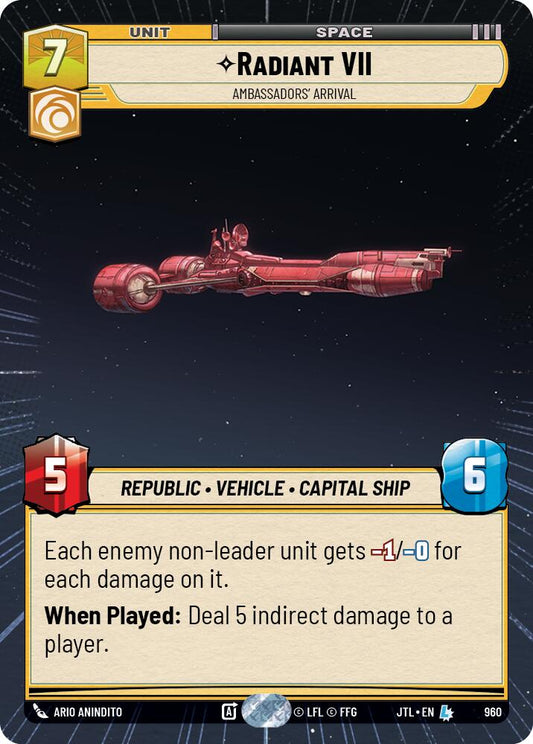 Star Wars: Unlimited: Radiant VII - Ambassadors' Arrival (Hyperspace Foil) card image