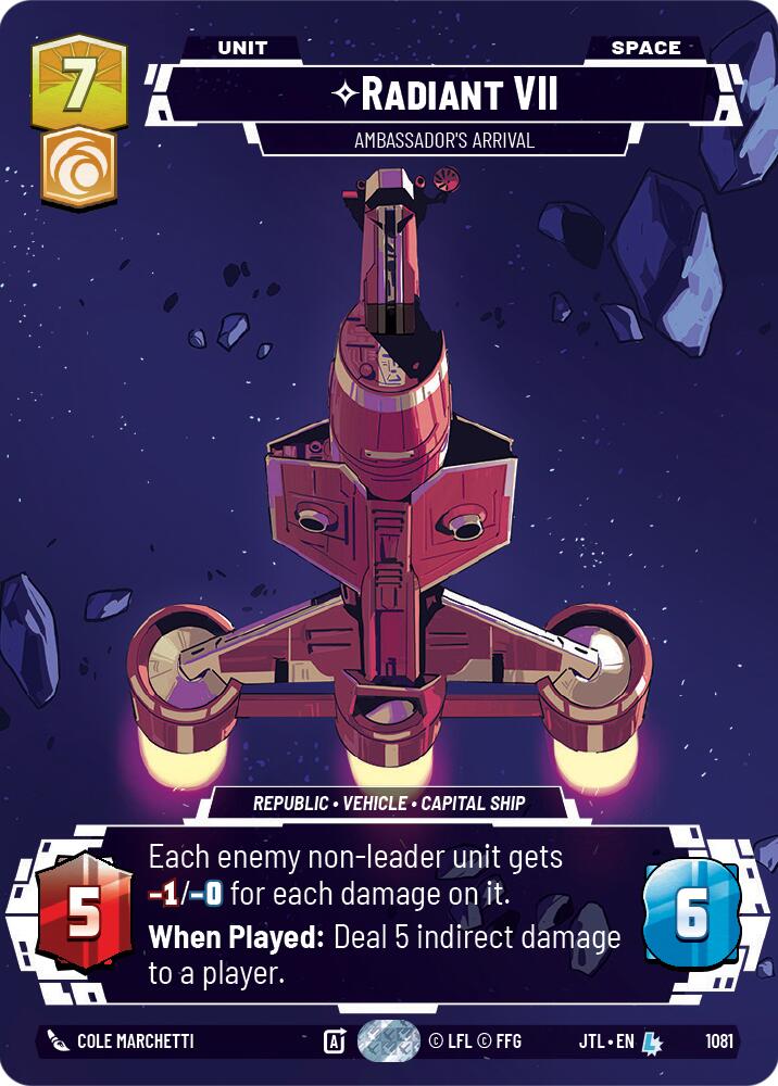 Star Wars: Unlimited: Radiant VII - Ambassadors' Arrival (Prestige Foil) card image