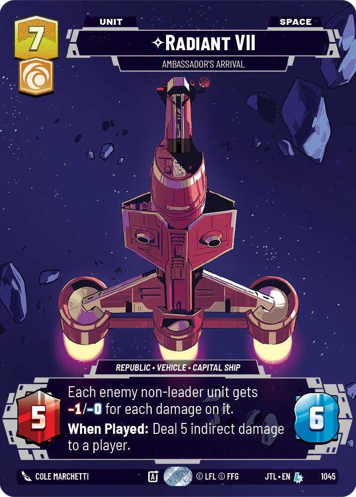 Star Wars: Unlimited: Radiant VII - Ambassadors' Arrival (Prestige) card image