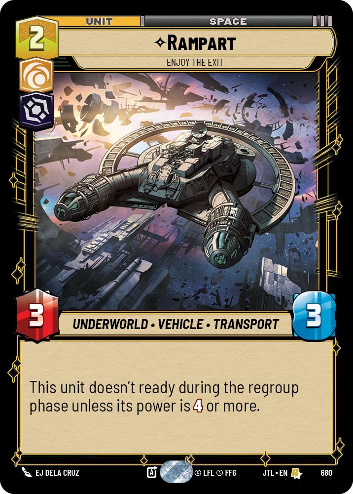 Star Wars: Unlimited: Rampart - Enjoy the Exit (Foil) card image