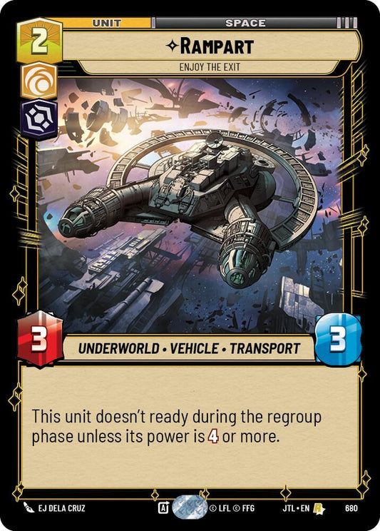 Star Wars: Unlimited: Rampart - Enjoy the Exit (Foil) card image