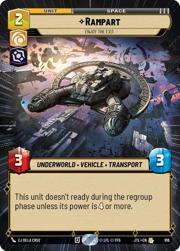 Star Wars: Unlimited: Rampart - Enjoy the Exit (Hyperspace Foil) card image