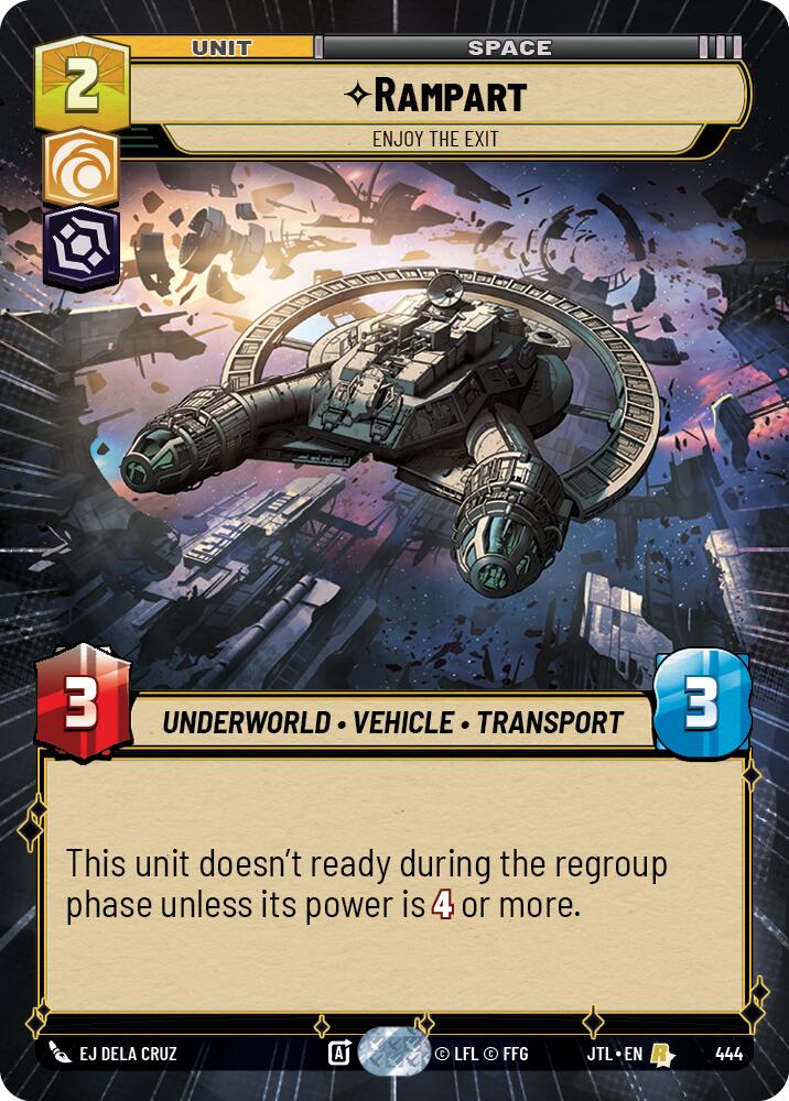 Star Wars: Unlimited: Rampart - Enjoy the Exit (Hyperspace) card image