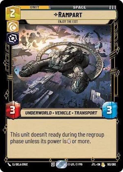 Star Wars: Unlimited: Rampart - Enjoy the Exit card image