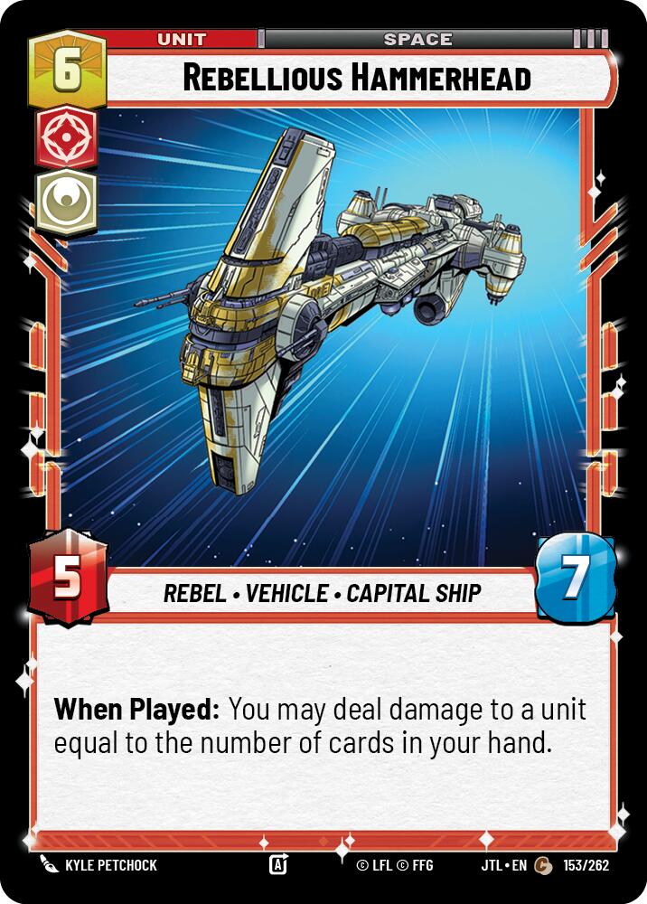 Star Wars: Unlimited: Rebellious Hammerhead card image