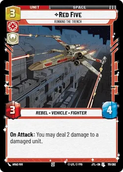 Star Wars: Unlimited: Red Five - Running the Trench card image