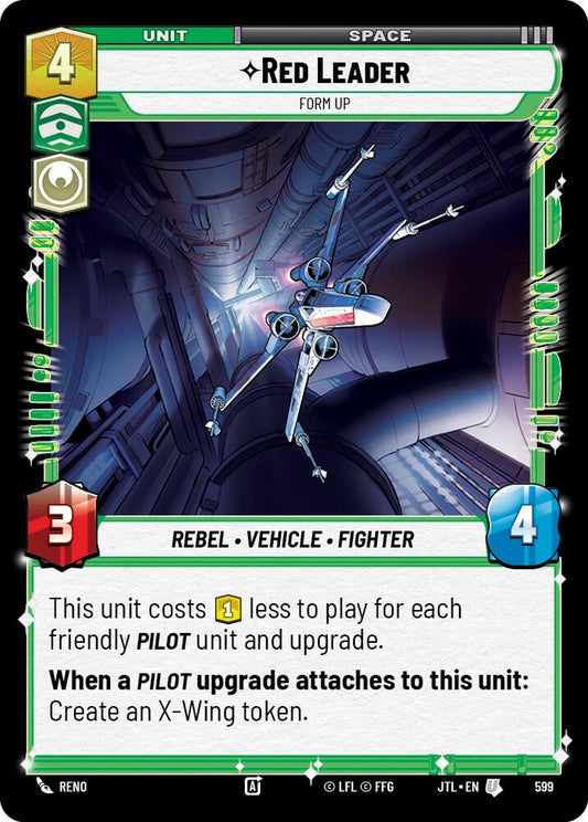 Star Wars: Unlimited: Red Leader - Form Up (Foil) card image